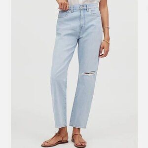 Madewell Light Wash Cropped Ankle Jeans